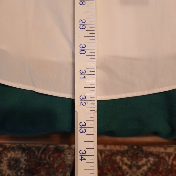 NWT. Executive Collection Men's White 17x32-33 Cotton Dress Shirts (0298A4) - Picture 10 of 11